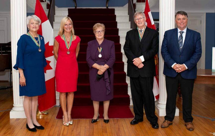 Photo of the 2021 recipients of the Medal of Merit for the Order of Prince Edward Island