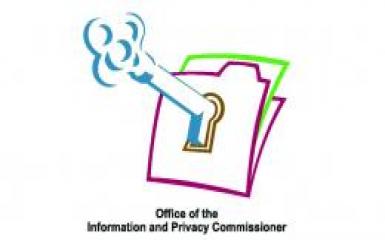The logo of the Office of the Information and Privacy Commissioner, a stylized key unlocking a file folder.