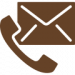 An icon of an envelope and a telephone receiver
